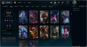 CONTA COM 223 SKINS E 320 ÍCONES - League of Legends LOL