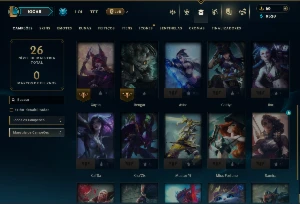 Ouro 1 com 25 Champs e 4 Skins +8 Espolios - League of Legends LOL