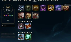 Conta League of Legends Full Acesso - 116 Champs e 54 Skins LOL