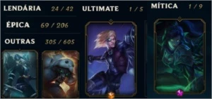 Conta LoL de 2010 todos os campeoes 400 skins - League of Legends