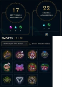 Conta LoL de 2010 todos os campeoes 400 skins - League of Legends