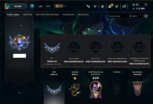 Unranked com TODOS os Champs e 309 Skins ( MID / ADC / JG ) - League of Legends LOL
