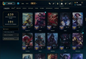 Unranked com TODOS os Champs e 309 Skins ( MID / ADC / JG ) - League of Legends LOL