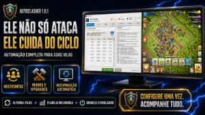 Bot para Clash of Clans PC Farm Automático Multi Contas