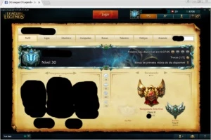 Conta Gold 2 , Borda Platina , Icones Raros. - League of Legends LOL