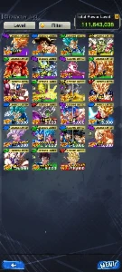 Conta top meta PvP, DBZ legends.