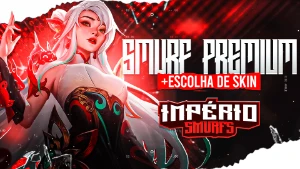 「👑」Smurf Unranked + Escolha Skin Todas As Raridades