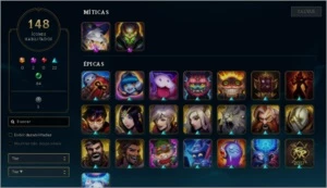Conta LV 200 / 116 champs, 108 skins(10 lend, 2 ult) - League of Legends LOL