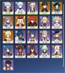 AR 51 COM VENTI, DILUC, KLEE, ZHONGLI, KEQING + FOTOS - Genshin Impact