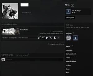 STEAM 10 ANOS, INATIVA DESDE 2017, 15 JOGOS, TOMB RAIDER