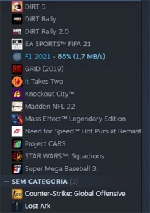 CONTA STEAM COM F1 2021,FIFA 21, CSGO PRIME...