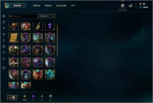 Conta lvl 294 - Ouro 2 na season 9 - 135 champs, 144 skins - League of Legends LOL