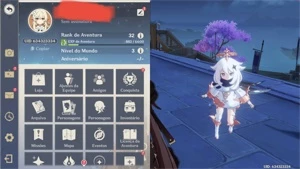 Conta Genshin Impact AR 33 4 armas lendárias