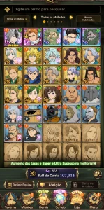 Conta reroll Arthur do caos - Seven Deadly Sins