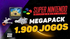 Pack com 1.900 jogos de Super Nintendo roms