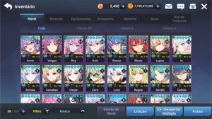 Conta Grand Chase Mobile END GAME