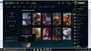 League Of Legende conta Ouro 3 54 Chapins 11 emotes14skins - League of Legends LOL