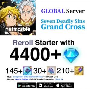✨4400+💎 Diamantes 7DS|seven deadly sins grand cross|GLOBAL✨