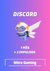 Discord Nitro Gaming 1 Mês + 2 Impulsos - Gift Cards