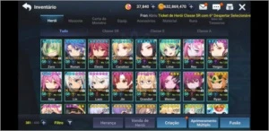 Conta Grand Chase Mobile