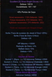 Vendo All Silver Heart De Bk Full10 - MU Online
