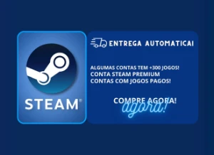 Contas Steam Premium / Contas Com Jogos Pagos +30R$! ⚡ - Outros