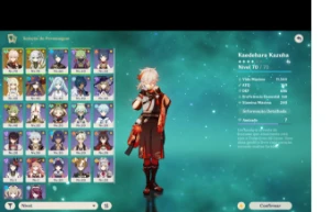 Conta Genshin Impact AR 45 Nahida, Kazuha, Oração perdida !