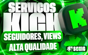 🟢 Kick | Seguidores + Espectadores 1h + Views em Clipes
