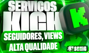 🟢 Kick | Seguidores + Espectadores 1h + Views em Clipes - Redes Sociais