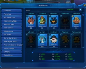 CONTA DMO AOX, UVX - Digimon Masters Online