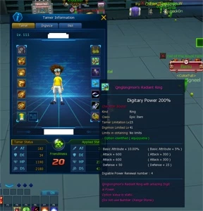 CONTA DMO AOX, UVX - Digimon Masters Online