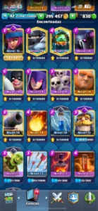 Conta Clash Royale | 7792 Troféus |278k de Gold | 830 GEMAS