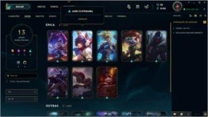 Conta league of legends platina 3 LOL