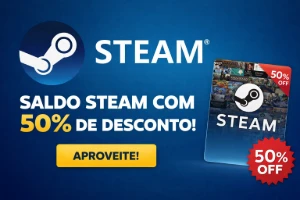 Saldo Steam 50% de Desconto