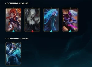 Conta lol unranked 5k de RP - League of Legends