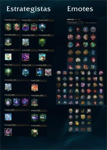 Conta no LOL, Ouro IV; muitas skins e  todos os campeões. - League of Legends
