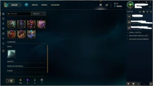 Conta League of Legends Platina S6/S7/S8 LOL