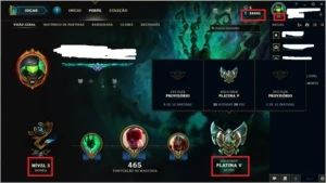 Conta League of Legends Platina S6/S7/S8 LOL