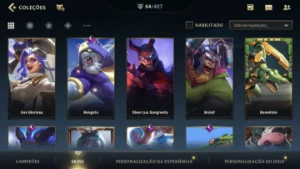 Conta de Wild rift, possui 64 skins e muito mais!! - League of Legends: Wild Rift LOL WR