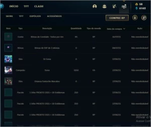 Conta de League of Legends Gold 4 LOL
