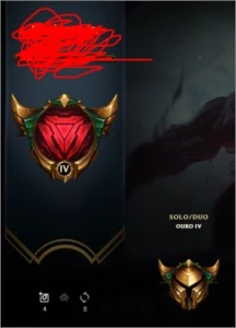 Conta de League of Legends Gold 4 LOL