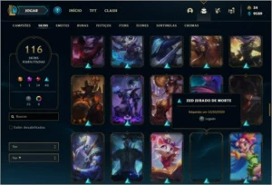 Conta prata 2 com 110 champs e 116 skins + 9  Cromas - League of Legends LOL