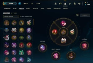 Conta Platina 2 com 36 Champs e 9 Skins + 8 Fragmentos - League of Legends LOL