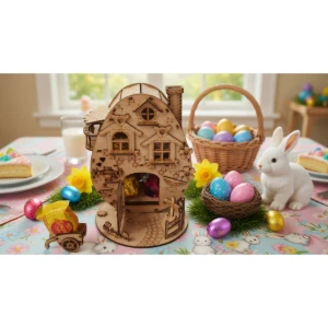 Casinha Modelo Ovo MDF, Cesta de páscoa Para Ovos De... - Artesanato e Personalizados