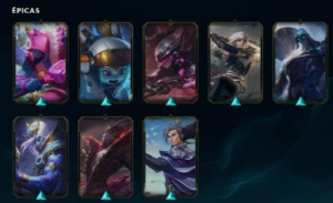Conta handlevel, diamante 4, 7 skins lendarias, troca d nick - League of Legends LOL