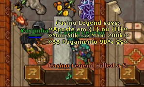 Cassino para todas versões do tibia