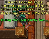 Cassino para todas versões do tibia