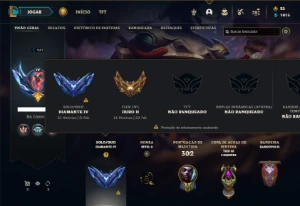 Diamante 4 com 131 Champs e 59 Skins ( MAIN MID / ADC ) - League of Legends LOL
