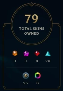 CONTA LOL: COM 79 SKINS - 112 CHAMPIONS - BORDA PLATINA - League of Legends