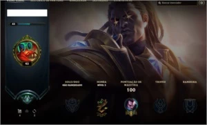CONTA UNRANKED EX PLATINA - League of Legends LOL